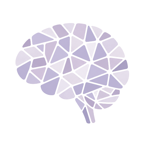 Ilustración de un cerebro en mosaico